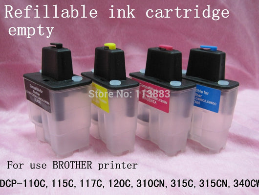 free shipping LC09/41/47/900/950 refillable ink cartridge for brother DCP-110C 115C 117C 120C 310CN 315C 315CN 340CW printer