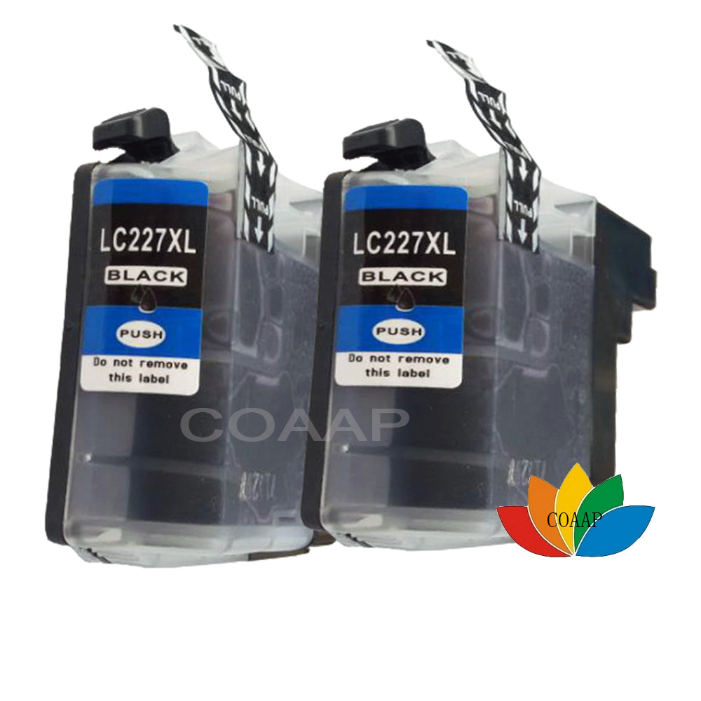 2 COMPATIBLE BROTHER LC227 BLACK INK CARTRIDGE FOR DCP-J4120DW MFC-J4420DW MFC-J4620DW