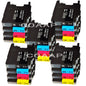 20pk Printer Ink Cartridge for Brother LC12 LC17 LC71 LC40 LC73 LC75 LC77 LC79 LC400 LC450 LC1220 LC1240 LC1280