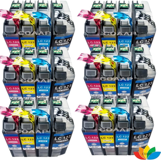 24 Compatible Brother LC123BK LC123C LC123M LC123Y ink cartridge for MFC-J4510DW MFC-J4610DW MFC-J4710DW MFC-J4410DW MFC-J470DW