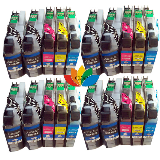 20 LC223BK LC223C LC223M LC223Y Ink Cartridge for Compatible Brother MFC-J4625DW MFC-J5320DW MFC-J5620DW MFC-J4420DW MFC-J4620DW