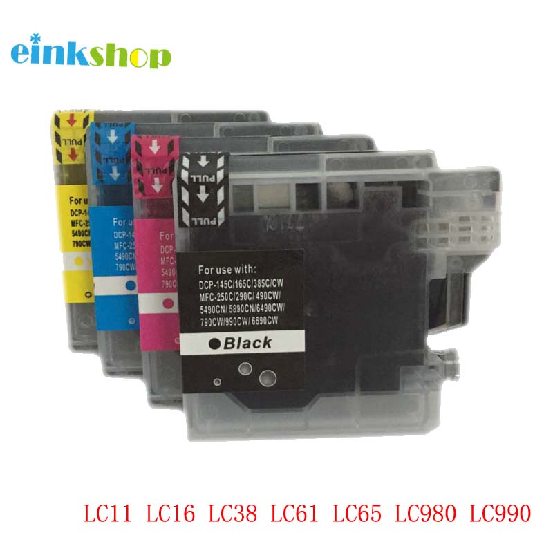 1Set LC11 LC16 LC38 LC61 LC65 LC980 LC990 Compatible ink Cartridge For Brother MFC-490CW MFC-490CN MFC-670CD MFC-670CDW MFC-790C