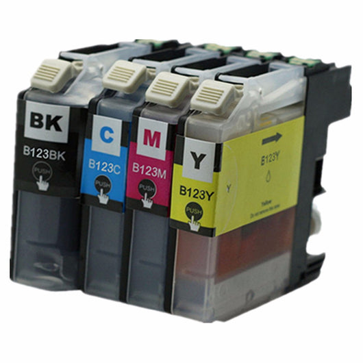 Replacement 4 x LC123 LC-123 LC 123 XL LC123XL Ink  Cartridges For Brother MFC DCP J4110DW J132W J152W J552DW J752DW J172W