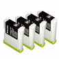 4 Bk LC1000 LC-1000 LC 1000 Ink Cartridge Replacement For Brother DCP-130C DCP-135C DCP-150C DCP-153C DCP-155C DCP-157C DCP-330C