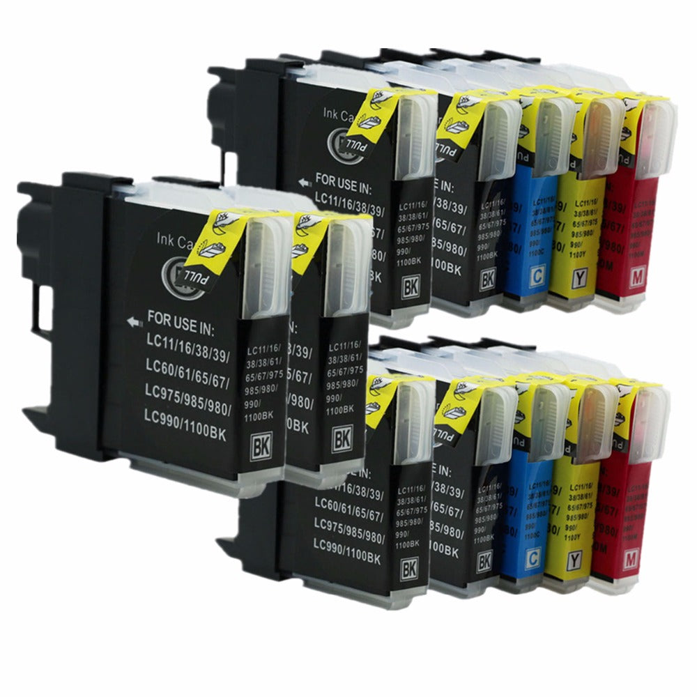 Replacement 2Set 4Bk LC985 LC975 LC 975 985 LC-975 LC-985  Ink Cartridges For Brother MFC-J615W MFC-J615W MFC-J615N MFC-670CDW