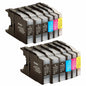 2 Set+4 BK Ink Cartridges Replacement For Brother LC1240/1220 LC 1220 1240 LC1220 LC1240 LC-1240 LC-1220 MFC-J810DWN MFC-J825DW