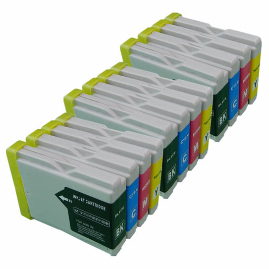 3 Set LC10/37/960 LC 10 37 LC10 LC37 LC960 LC-10 LC-37 LC-960 Ink Cartridges Replacement For Brother DCP-330C DCP-350C DCP-540CN