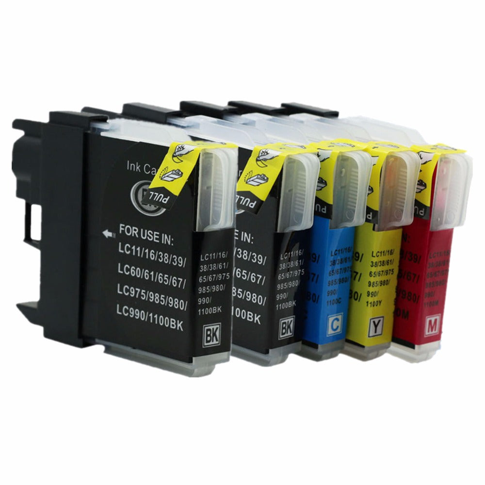 5 x LC61 LC65 LC67 LC-61 LC-65 LC-67 LC 61 65 67 Ink Cartridges Replacement For Brother MFC-5490CW/5890CN/6490CN/6490CW 6890CDW