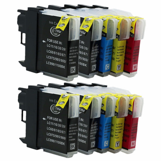 2 Set +2 Bk LC980/990 LC 980 990 LC980 LC990 LC-980 LC-990 Ink Cartridge Replacement For Brother MFC-795CW MFC-J800D MFC-J800DW