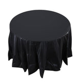 84inch Round Tablecloth Cover Waterproof Oilproof Plastic Table Cloth Wedding Party Camp Dinner Banquet Restaurant Decoration
