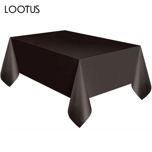 Table Cover PE Restaurant Waterproof Table Cloth Disposable Birthday Convenient Tablecloth Drop Shipping