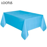 Table Cover PE Restaurant Waterproof Table Cloth Disposable Birthday Convenient Tablecloth Drop Shipping