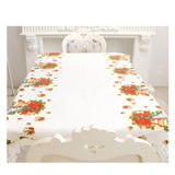 Ouneed Merry Christmas 110*180cm Rectangular Tablecloth Disposable PVC Table Cloth for Restaurant Dinner Table