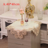 European Embroidery Water Soluble Lace Tablecloth Home Party Wedding Living Room Restaurant Decoration Table Cloth