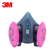 3M 7502 Dust mask + 2091 High efficiency Filter cotton Anti Industrial Conatruction Dust Pollen Haze Safety Protective Mask