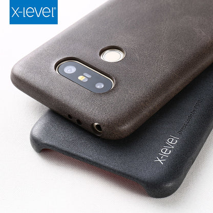 X-level Ultrathin High Quality Vintage PU Leather For lgg5 Cell Phones Case For LG G5 luxury Hard Back Case Cover Free Shipping