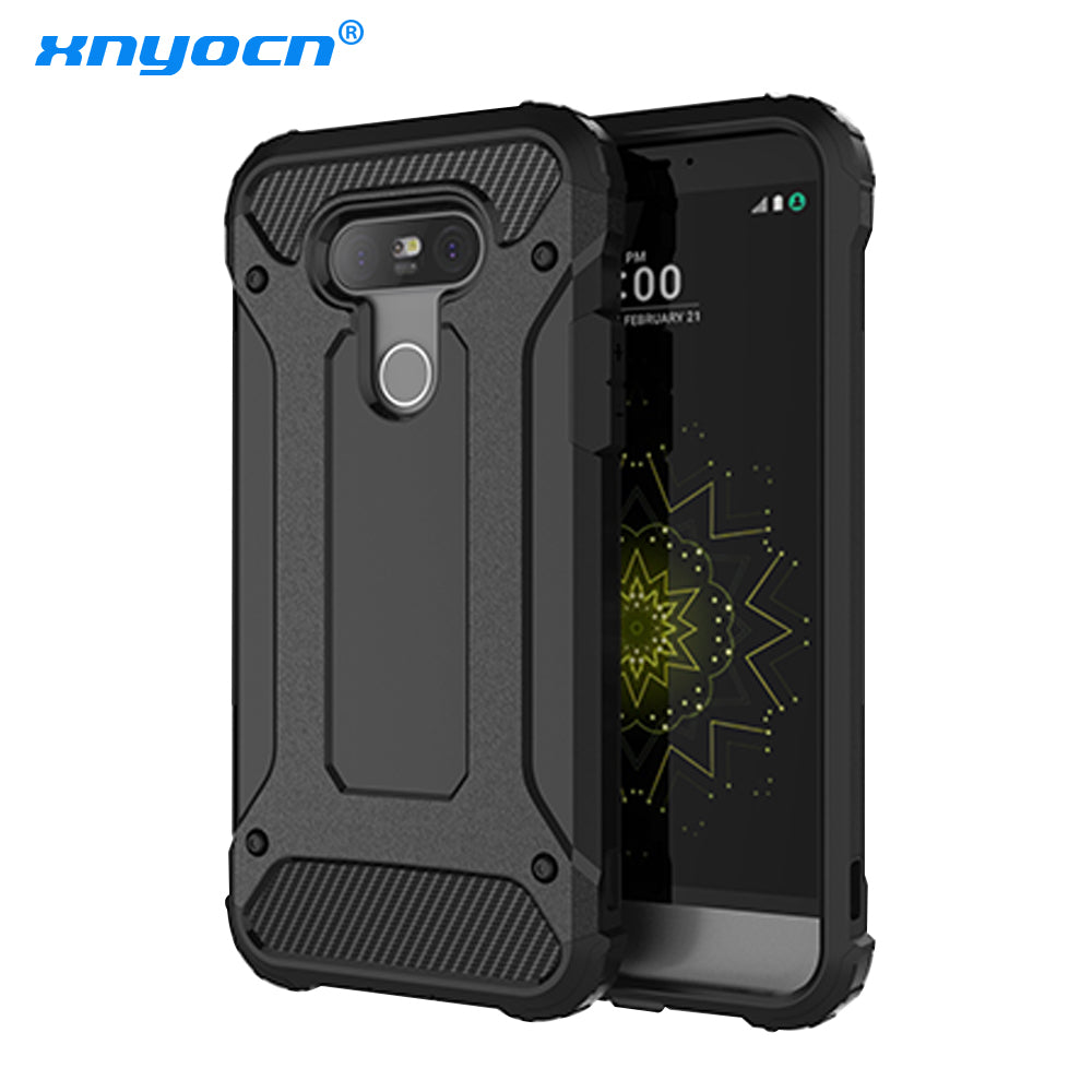 Xnyocn for Phone Case Lg G5 Cover Anti-knock Silicone Armor Hard Plastic Back Case for Lg G5 Lgg5 Protective Case H850 Funda