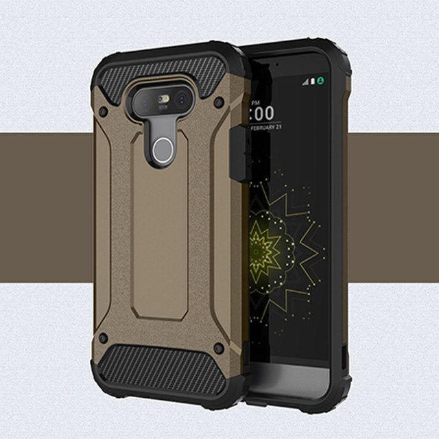 Xnyocn for Phone Case Lg G5 Cover Anti-knock Silicone Armor Hard Plastic Back Case for Lg G5 Lgg5 Protective Case H850 Funda