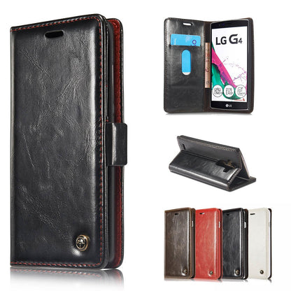 SUYACS  For LG G4 / G5 / G6 For LGG4 LGG5 LGG6 Case PU Leather Wallet Flip Phone Cases Magnetic Card Slot Stand Fundas Coque