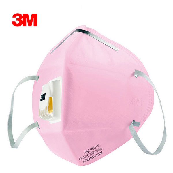 3pcs 3M 9501C Anti dust PM 2.5 Mask Anti influenza Breathing valve Bicycle/Riding folding filter mask Adult KN95  safety masks