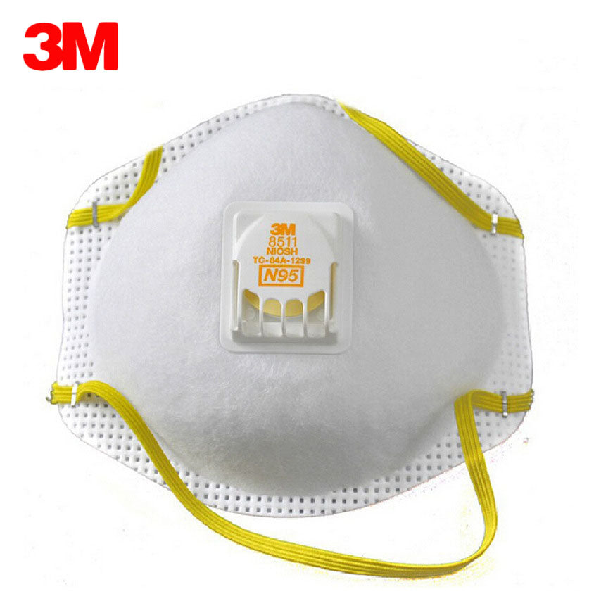 3M 8511 Dust Mask PM 2.5 Anti-fog Particulate Valved Respirator Anti influenza Breathing Valve Adult N95 Safety Dustproof Masks. CURBSIDE PICK UP AVAILABLE