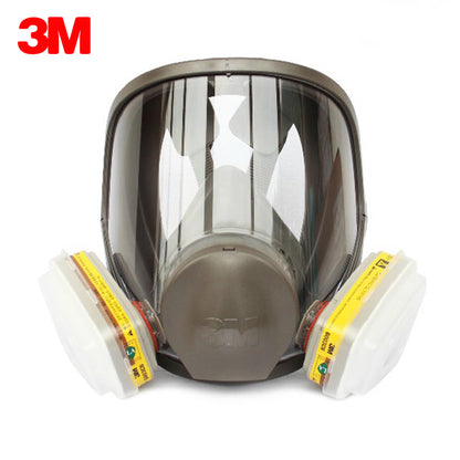 3M 6800 Gas Mask Suit Silicone Full Face Respirator Masks With Filter Cartridge Safety Mask Painting Spraying Toxic Gas Prevent