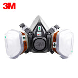 3M 6200 Gas Mask with 3M 6001 Organic Vapor Filter Cartridge Respirator Anti-Fog Haze Pesticide Painting Spraying Face Masks. CURBSIDE PICK UP AVAILABLE