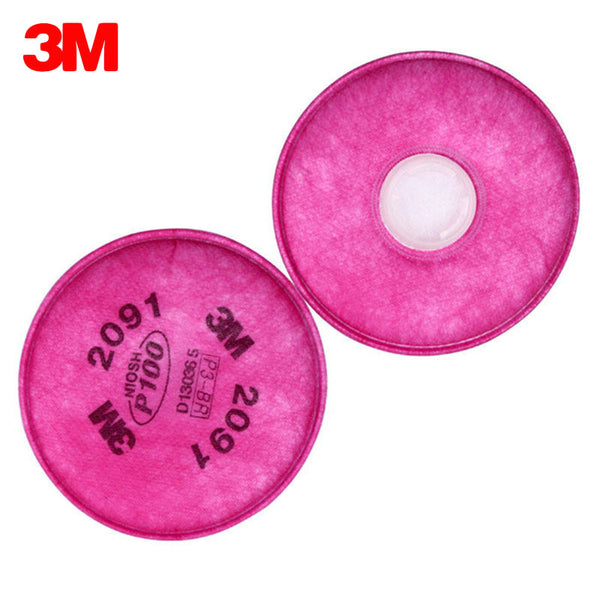 3M 2091 Filter Cotton High quality P100 Respirator Filter Applicable 3M 6000/7000 Series Mask Against Particulates Soot Filter. CURBSIDE PICK UP AVAILABLE
