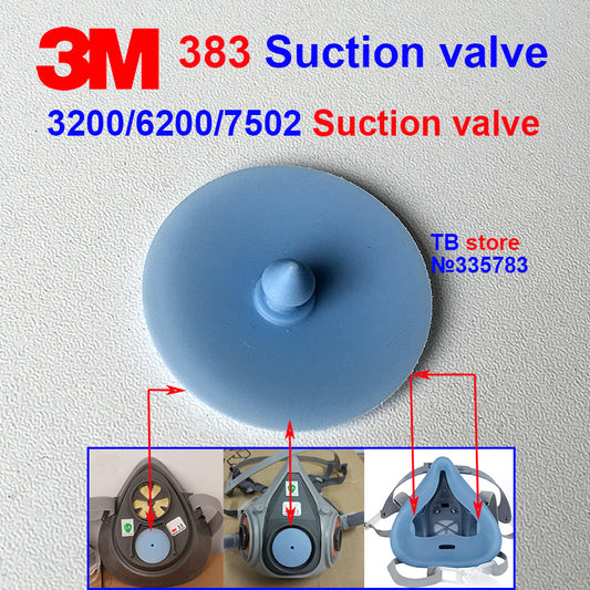 3M 383 Breathing gasket 3200/6200/7502 Gas mask Replacement gasket blue Circular Exhale Rubber gasket