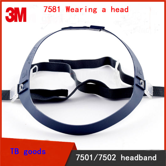 3M 7581 gas mask Headband 7501/7502 respirator mask replace Accessories Spandex Polyester Rubber band Headband