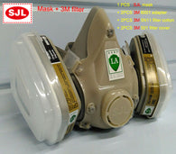 SJL respirator mask +3M 6001 /5N11/501 filter protective mask against Painting spraying respirator gas mask