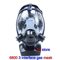 6800 respirator gas mask 3 interface spherical Super clear full face gas mask Universal 3M / SJL filter Spraying protective mask