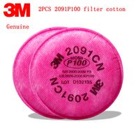 3M 2091 Genuine filter Particulate Filter P100 Respiratory Protection Filter Efficiency Use with 6200/7505/6800 gas mask