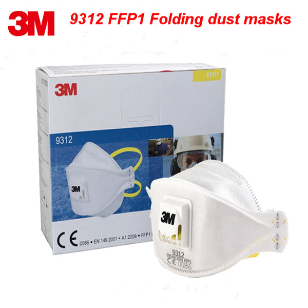3M 9312  FFP1 NR D particle respirator mask high quality Folding dust mask PM2.5 formaldehyde dust Anti-virus filter mask
