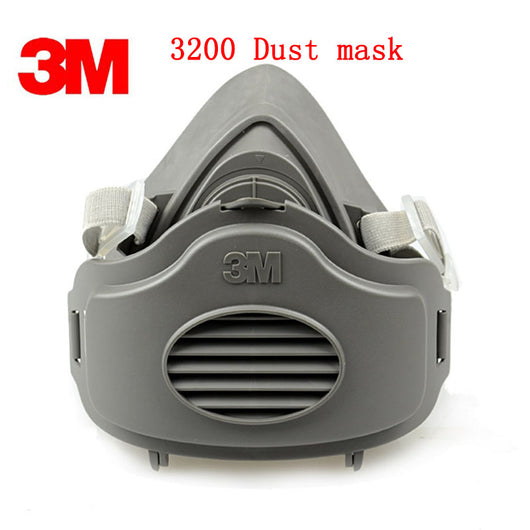 3M 3200 dust mask +10PCS 3701 cn Filter cotton Genuine respirator face mask against Dust smoke Organic gas anti dust mask