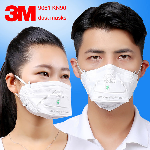 3M 9061 KN90 respirator dust mask 25PCS/package Folding filter mask against dust PM2.5 particulates respirator face mask