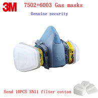 3M 7502+6003 respirator gas mask Genuine security 3M protective mask against Organic vapor Chlorine gas chemical gas mask