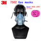 3M 7502 respirator mask high quality Silica gel Cold flow design protective mask against Painting gas maske Send 2097 filter