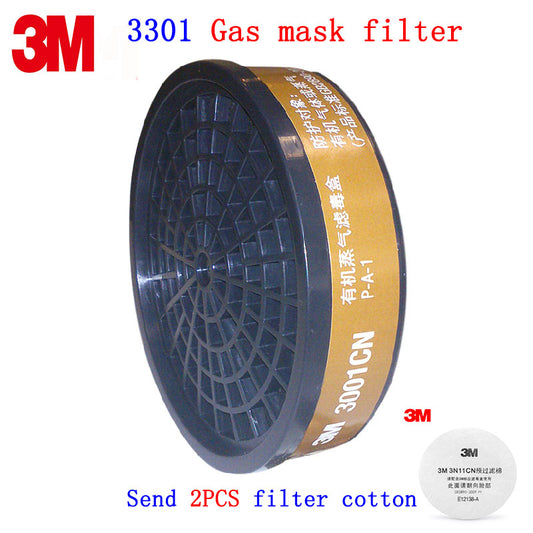 3M 3001 gas mask filter Genuine security 3M replace Activated carbon filter 3000 Series mask Special filter