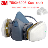 3M 7502+6006 respirator gas mask Genuine security 3M protective mask against Multiple types Toxic gas chemical gas mask