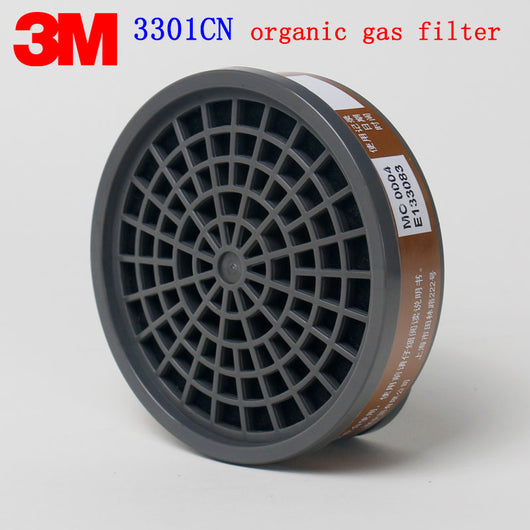 3M 3301CN Organic gas filter Genuine security 3M Gas mask filter against Painting pesticide gasoline Toxic gas 2PCS filter