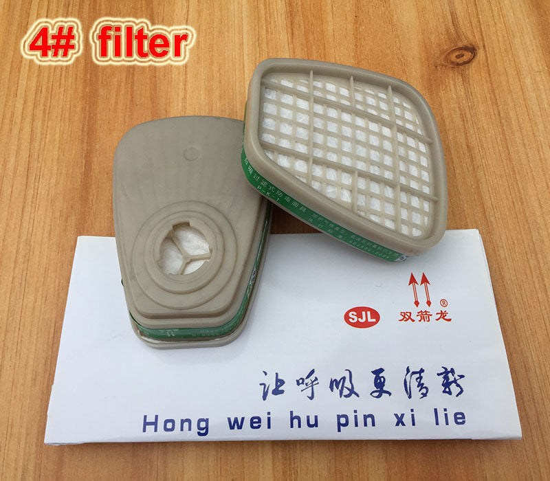 SJL 4# gas mask filter against Ammonia Ammonia derivatives Mask filter General 3M 6200/7502 mask 2PCS/package