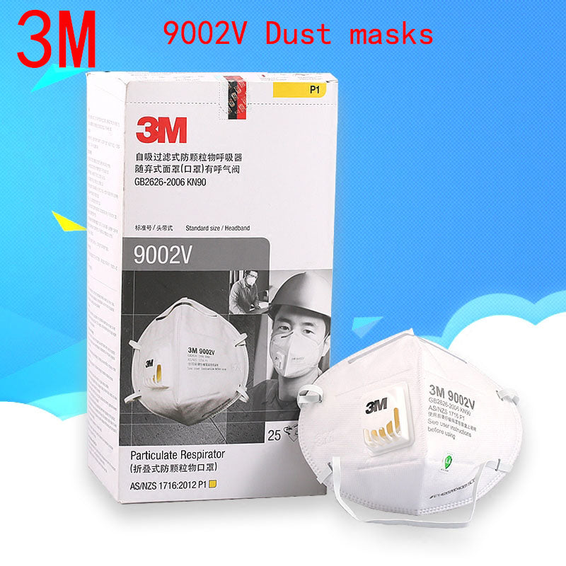 3M 9002V respirator dust mask With a breathing valve respirator mask against Dust particles Metal dust pollen filter mask