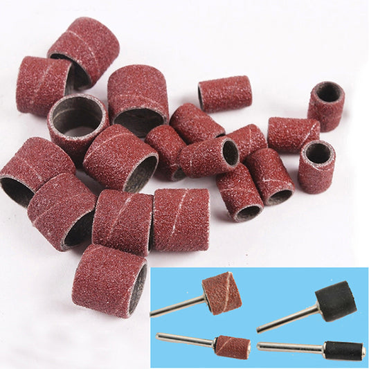 200pcs 1/2 1/4 dremel sanding sleeves sanding discs drum sand paper wood sandpaper abrasive polishing grinding wheel rotary tool