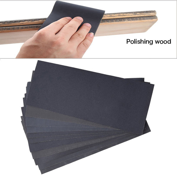 1set Sandpaper Waterproof Abrasive Paper Sand Paper Silicone Carbide Grinding Polish Tool Metal Wood Abrasive Toolsl