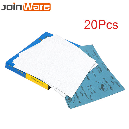 20 Sheets 9" x 11" Sandpaper Waterproof Abrasive Paper Sand Paper For Metal Car Wood Polishing Grinding 120~1000# 280 X 230MM