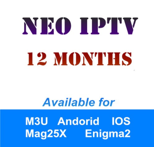 Neotv Iptv French Arabic UK US German subscription Live TV VOD Movies channels Europe Iptv Neotv pro one year Smart TV mag box