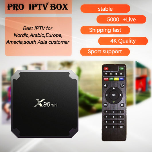 Israel IPTV X96mini 4k Android TV Box 7.1 with PRO IPTV 5000+channels Europe Arabic Brazil Sweden USA Canada Smart Set top Box