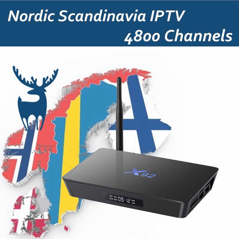 X92 Android IPTV Box Amlogic S912 2G16G with PRO IPTV Subscription Israel Nordic Dutch Sweden Canada UK 4800+Channel Smart TV