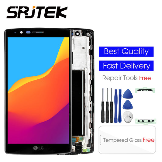 Single SIM 5.5" ORIGINAL Display for LG G4 LCD H815 Display Touch Screen with Frame for LG G4 LCD Replacment H810 H811 H815